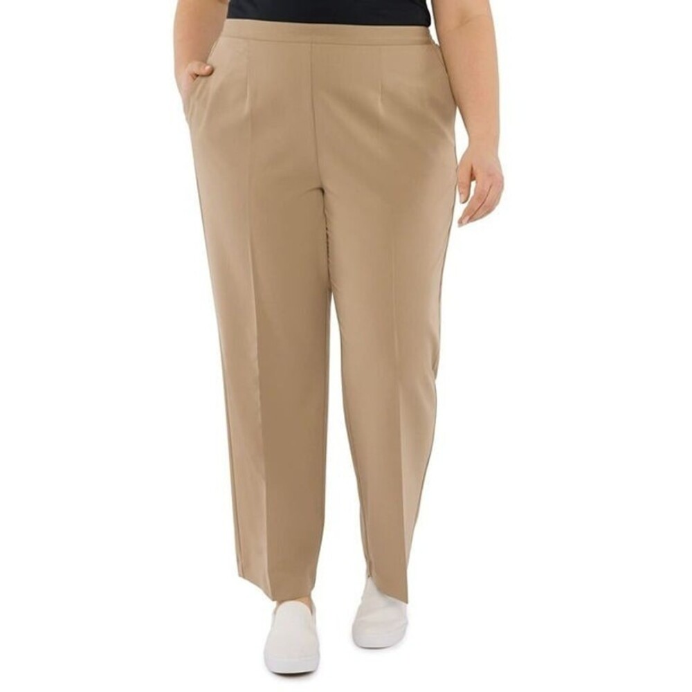 NWT 20W Alfred Dunner Women's Plus-Size Feeling  Classic Short Length Pecan